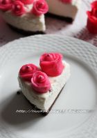 【バレンタイン】ホワイトムースケーキ