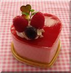 【バレンタイン】ハートのチーズケーキ♪