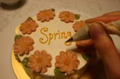 春のお花ケーキ