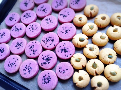 紫芋＆カボチャクッキー