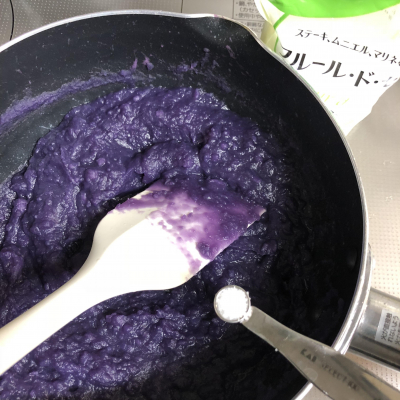 紫いものプリン♪