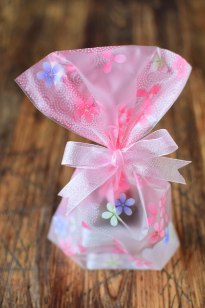 桜餅の小包装ラッピング