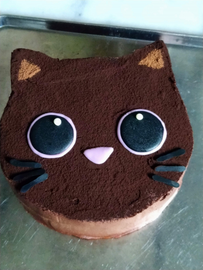 黒猫のガナッシュケーキ