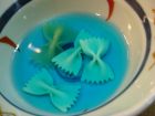 「お弁当」水色の蝶々
