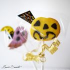 【ハロウィン】かぼちゃのクッキーPOPS