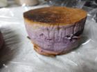 紫芋の分厚ーいホットケーキ