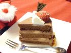 【クリスマス】苺と洋梨のガナッシュケーキ