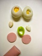 【おかず】うずら卵de桜