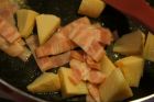柚子胡椒香る春野菜の醤油バターパスタ