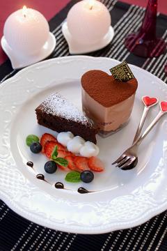 チョコムース ガトーショコラのバレンタインプレート Juna お菓子 パンのレシピや作り方 Cotta コッタ