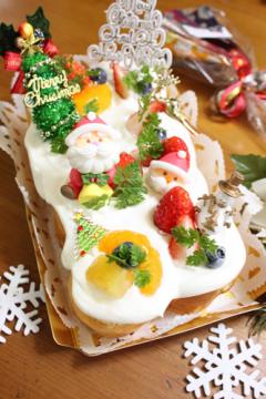 子供と作るクリスマスのロールケーキ
