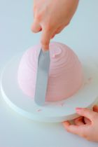 ピンクのドームケーキ♪