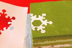 マスカルポーネと抹茶のクリスマスケーキ