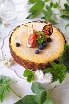 ふわしゅわなかぼちゃのスフレチーズケーキ