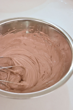 チョコレートクリームのブッシュドノエル