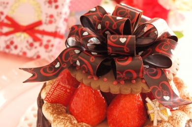 【バレンタイン】ハートが詰まったムースケーキ
