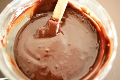 チョコバタークリームのスリムロングロール