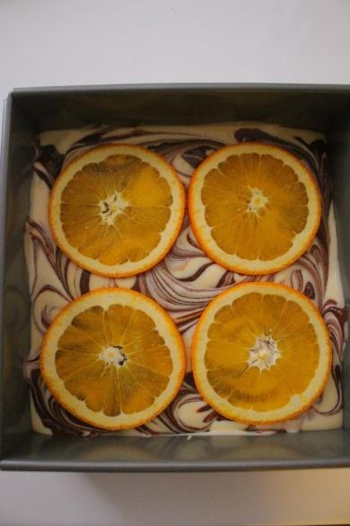 大人の*オレンジチョコマーブルチーズケーキ(グルテンフリー)