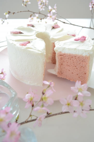 ふわしゅわ 桜のシフォンケーキ Cherry お菓子 パンのレシピや作り方 Cotta コッタ