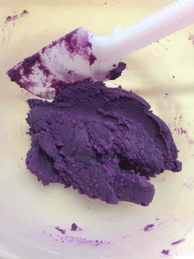焼かないスイートポテト!紫芋のクッキーサンド