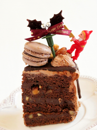 * クリスマス ☆ チョコナッツケーキ♪