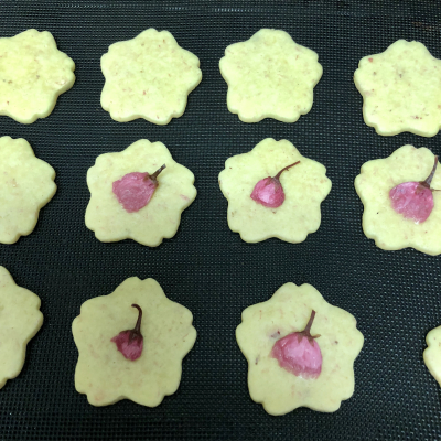 桜のバターサンドクッキー♡
