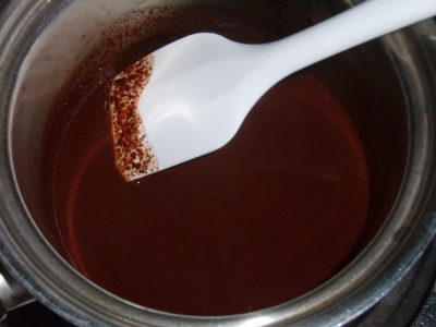 手作りチョコレートシロップのアイスチョコレート☆