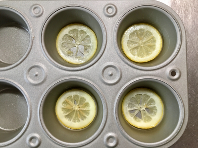 レモンコンポートと全粒粉マフィン