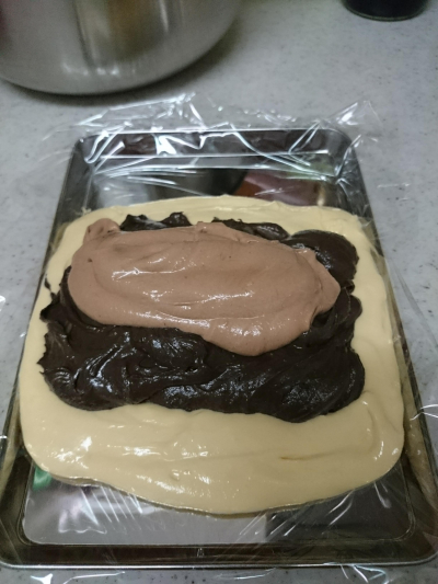 ヒョウ柄のパウンドケーキ