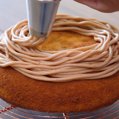 ホーロー容器で作れる！マロンのドームケーキ
