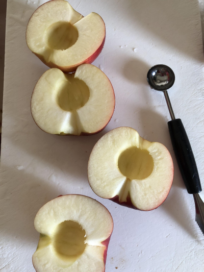 真空パックで作るリンゴのコンポート