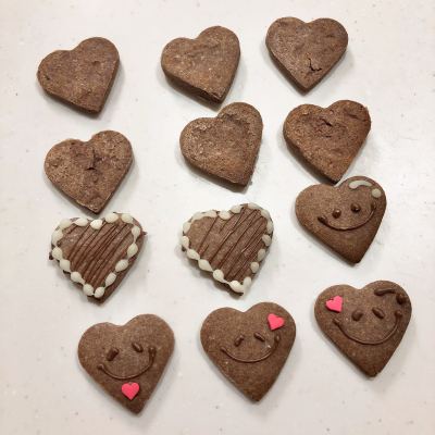 簡単ハートの生チョコタルト♡ハートクッキーサンド