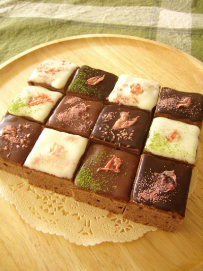 桜彩る☆チョコレートの石畳カトルカール