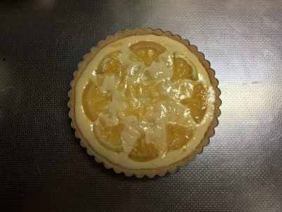 レモンのマーブルチーズタルト