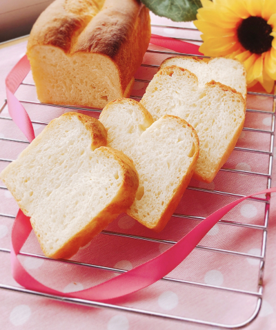 ミニパウンド型二つ山食パン ～ふわもち♡～
