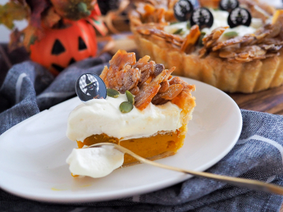 かぼちゃとクリームチーズの2層立てパイ