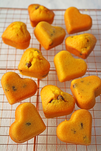 しっとりメイプルかぼちゃ小豆のミニケーキ