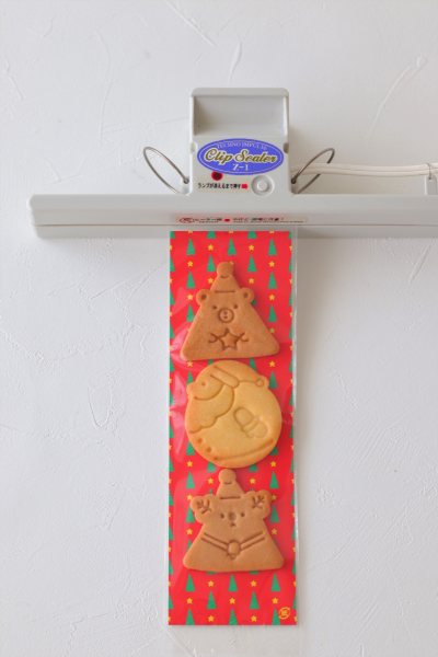 クリスマスクッキーの簡単ラッピング