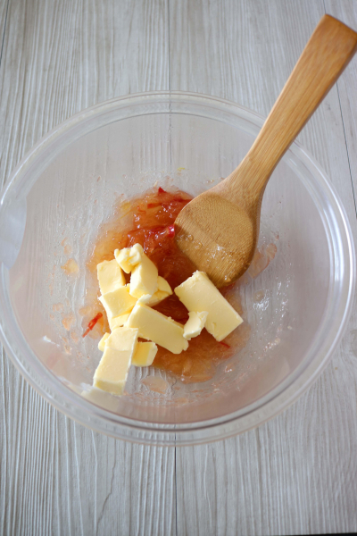 レンジで簡単・バニラ香るりんごバター。
