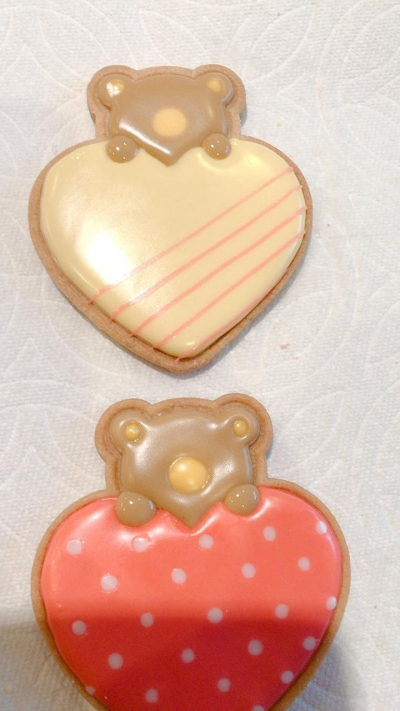 バレンタインスタンプクッキー
