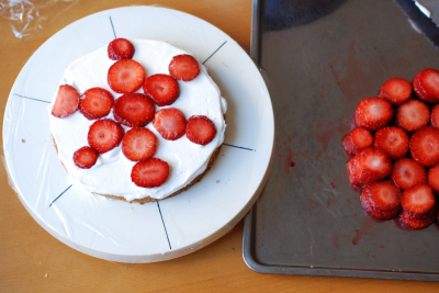 タルギケーキ風苺のショートケーキ