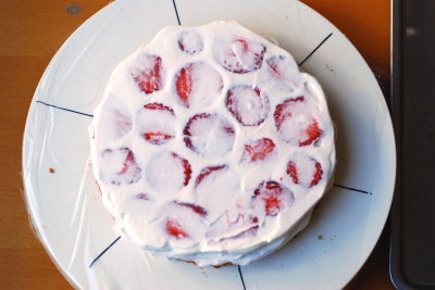 タルギケーキ風苺のショートケーキ