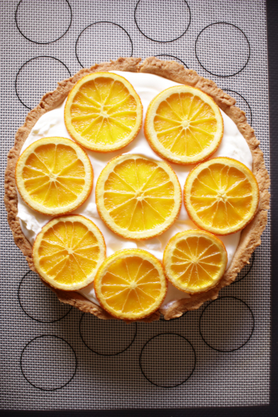 オレンジのクリーミーチーズケーキ