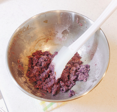 HMで紫いものアイスボックスクッキー♡