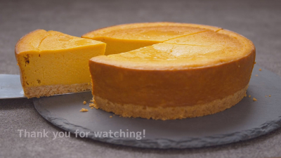 かぼちゃのベイクドチーズケーキ【※レシピ動画】