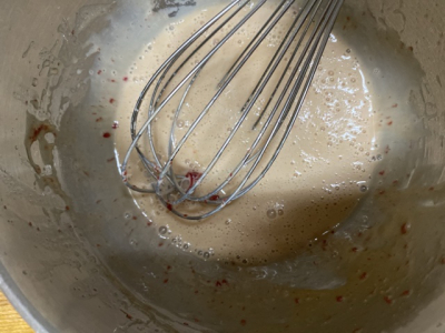 きびオリゴ糖で作るルバーブとりんごのヘルシーケーキ　