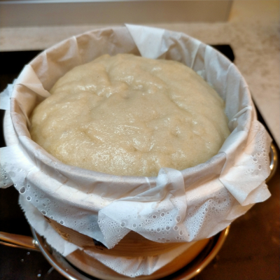 米粉とココナッツクリームの蒸しパン