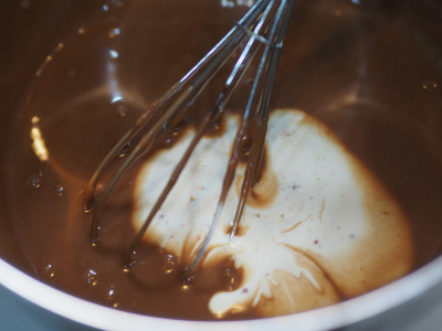 小判型で作るチョコレートバスク風チーズケーキ