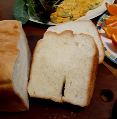 ホームベーカリー生クリーム食パン