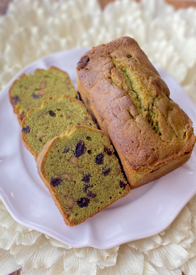 あずきとくるみの抹茶パウンドケーキ